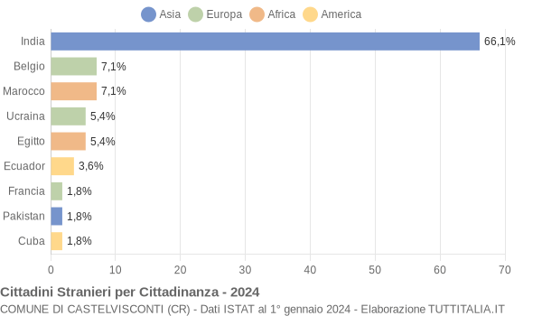 Grafico cittadinanza stranieri - Castelvisconti 2024