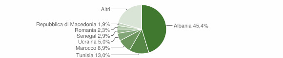 Grafico cittadinanza stranieri - Arcisate 2010