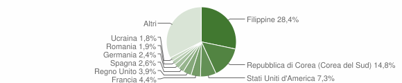 Grafico cittadinanza stranieri - Basiglio 2009