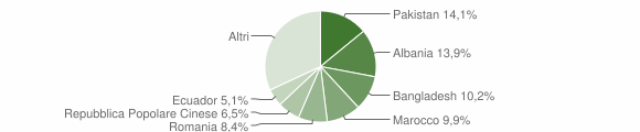 Grafico cittadinanza stranieri - Gallarate 2015