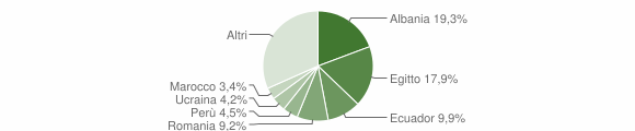 Grafico cittadinanza stranieri - Abbiategrasso 2012