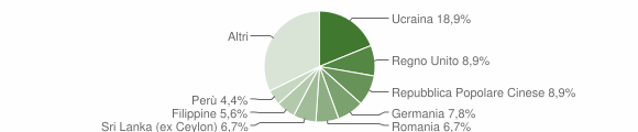 Grafico cittadinanza stranieri - Buguggiate 2011