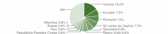 Grafico cittadinanza stranieri - Buguggiate 2013