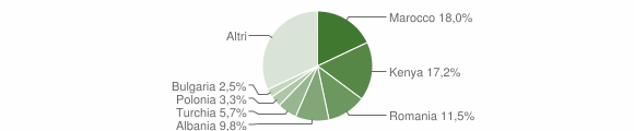 Grafico cittadinanza stranieri - Lierna 2009