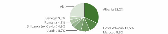 Grafico cittadinanza stranieri - Bisuschio 2014