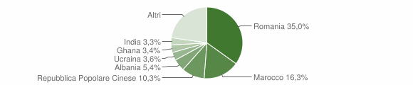 Grafico cittadinanza stranieri - Monzambano 2015