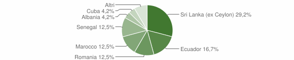 Grafico cittadinanza stranieri - Verrua Po 2007
