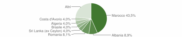 Grafico cittadinanza stranieri - Corno Giovine 2011