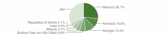 Grafico cittadinanza stranieri - Mapello 2012