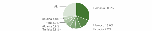 Grafico cittadinanza stranieri - Salerano sul Lambro 2023