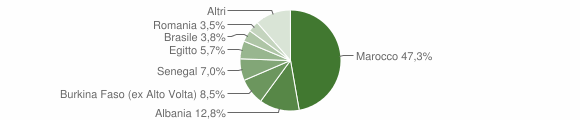 Grafico cittadinanza stranieri - Vestone 2012