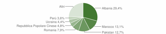 Grafico cittadinanza stranieri - Lonate Ceppino 2013