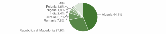Grafico cittadinanza stranieri - Matelica 2009