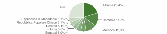 Grafico cittadinanza stranieri - Colli del Tronto 2013