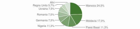 Grafico cittadinanza stranieri - Barchi 2014