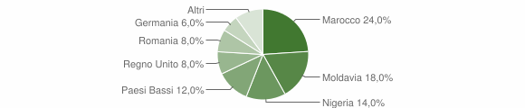 Grafico cittadinanza stranieri - Barchi 2015