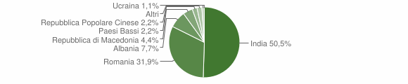 Grafico cittadinanza stranieri - Sefro 2014