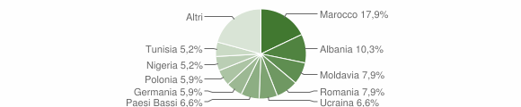 Grafico cittadinanza stranieri - Terre Roveresche 2015