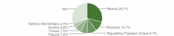 Grafico cittadinanza stranieri - Grottammare 2008