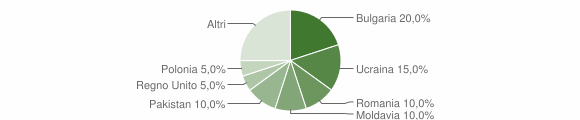Grafico cittadinanza stranieri - Vinchiaturo 2007
