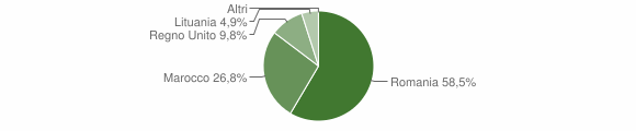 Grafico cittadinanza stranieri - Busso 2011