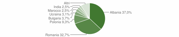 Grafico cittadinanza stranieri - Larino 2009