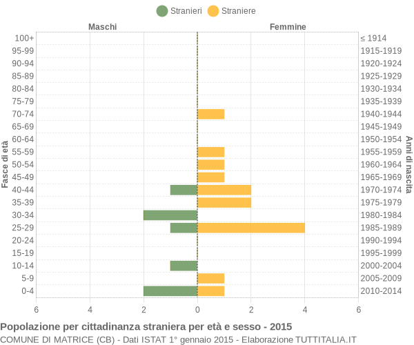 Grafico cittadini stranieri - Matrice 2015