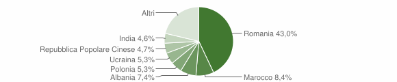 Grafico cittadinanza stranieri - Isernia 2014