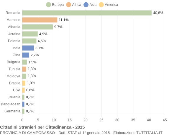 Grafico cittadinanza stranieri - 2015