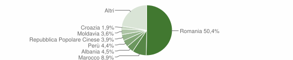 Grafico cittadinanza stranieri - Collegno 2011