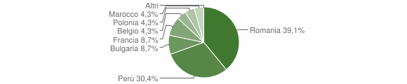 Grafico cittadinanza stranieri - Aramengo 2007
