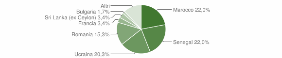 Grafico cittadinanza stranieri - Cavallirio 2015