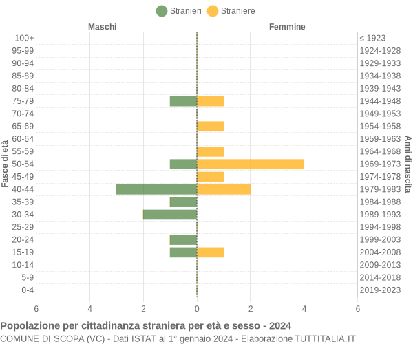 Grafico cittadini stranieri - Scopa 2024