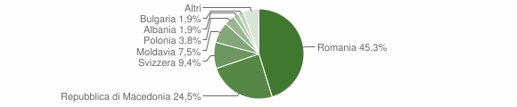 Grafico cittadinanza stranieri - Vinchio 2013