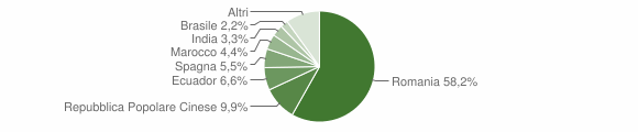 Grafico cittadinanza stranieri - Robassomero 2012