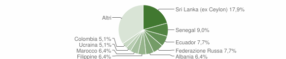 Grafico cittadinanza stranieri - Belgirate 2014