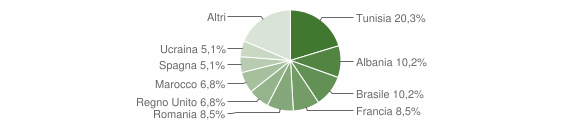 Grafico cittadinanza stranieri - Bee 2007