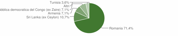 Grafico cittadinanza stranieri - Chiesanuova 2010
