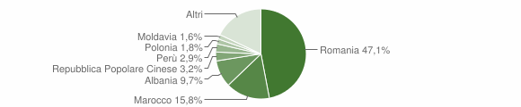 Grafico cittadinanza stranieri - Pinerolo 2013
