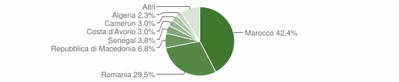 Grafico cittadinanza stranieri - Trinità 2010