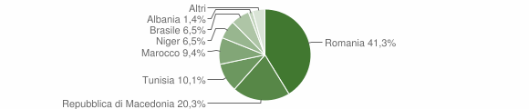 Grafico cittadinanza stranieri - Govone 2010