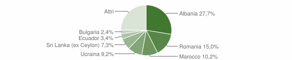 Grafico cittadinanza stranieri - Meina 2013