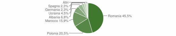 Grafico cittadinanza stranieri - Olcenengo 2015