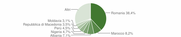Grafico cittadinanza stranieri - Beinasco 2007