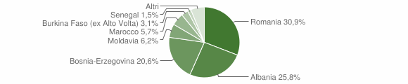 Grafico cittadinanza stranieri - Sanfrè 2012