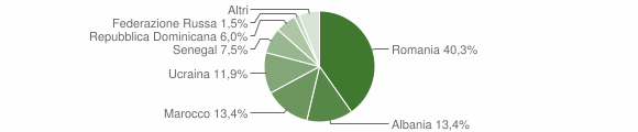 Grafico cittadinanza stranieri - Rovasenda 2011