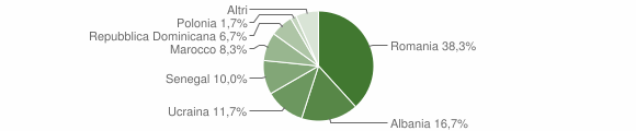 Grafico cittadinanza stranieri - Rovasenda 2012
