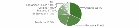 Grafico cittadinanza stranieri - Ticineto 2014