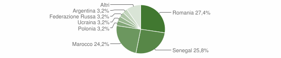 Grafico cittadinanza stranieri - Arborio 2011