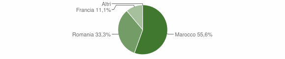 Grafico cittadinanza stranieri - Roaschia 2011